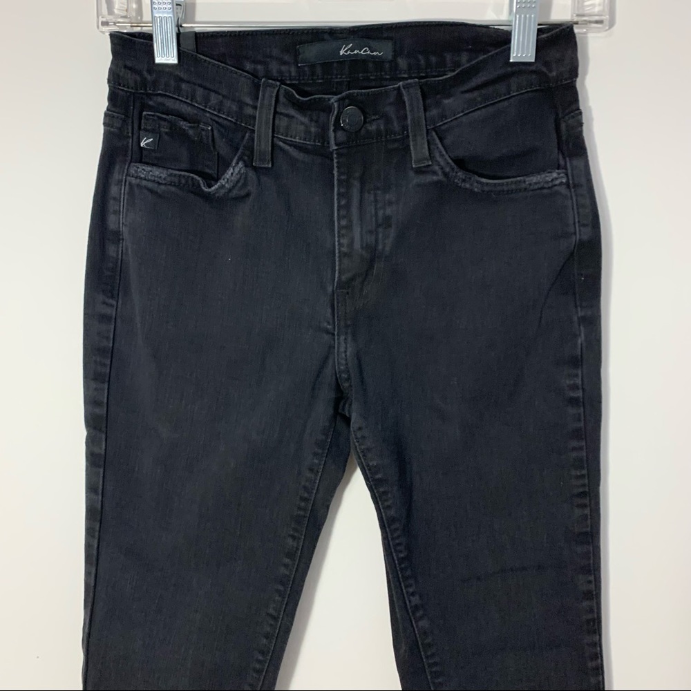 Kancan Ankle Skinny Black Distressed Jeans Size 25 - Picture 4 of 10